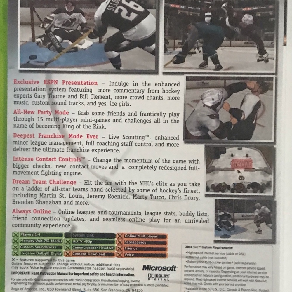 ESPN NHL 2K5 Game (Microsoft Xbox) - Picture 4 of 6